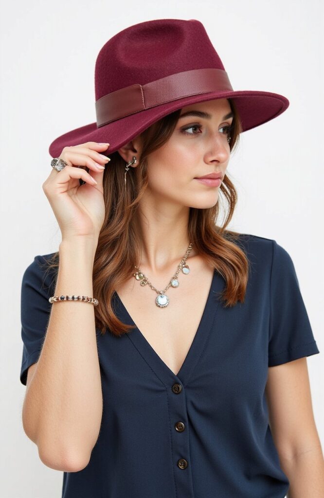 Statement Accessories: Pairing Hats With Jewelry