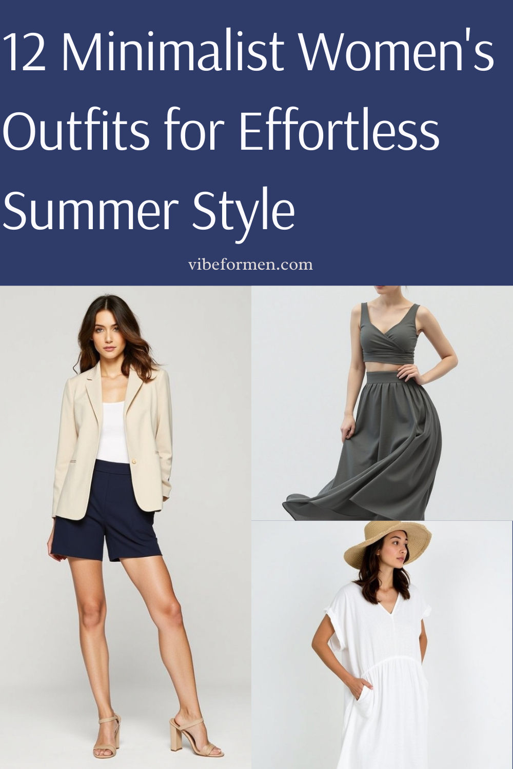 12 Minimalist Women's Outfits for Effortless Summer Style