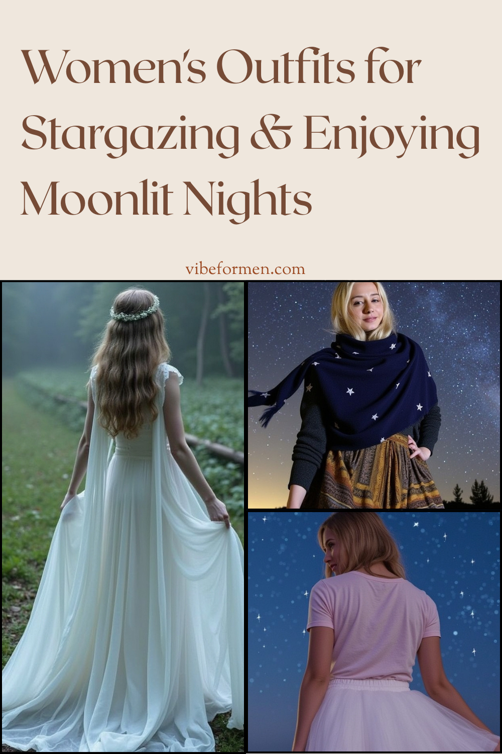 Women's Outfits for Stargazing & Enjoying Moonlit Nights