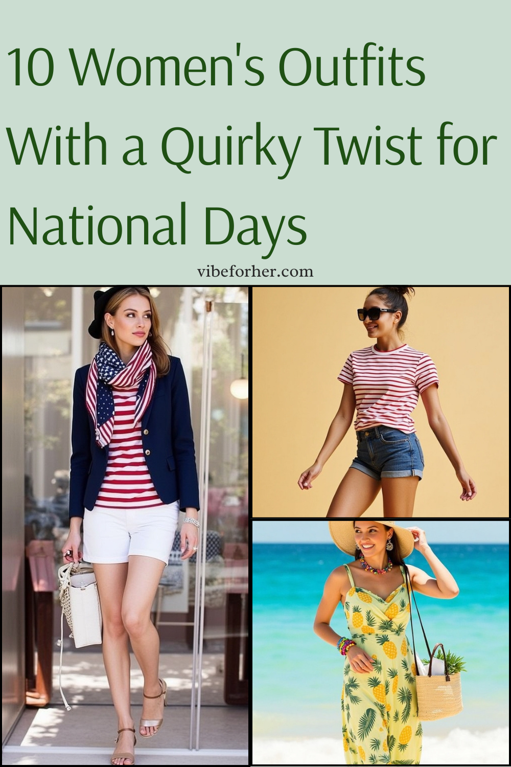 10 Fun Women's Outfits with a Quirky Twist for July's Most Unique National Days