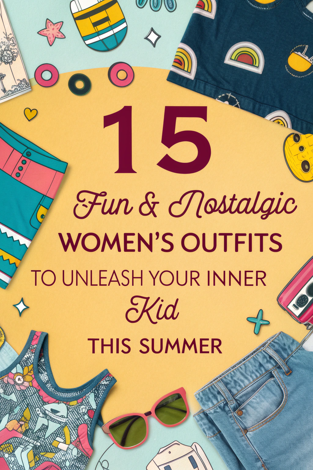 15 Fun & Nostalgic Women's Outfits to Unleash Your Inner Kid This Summer