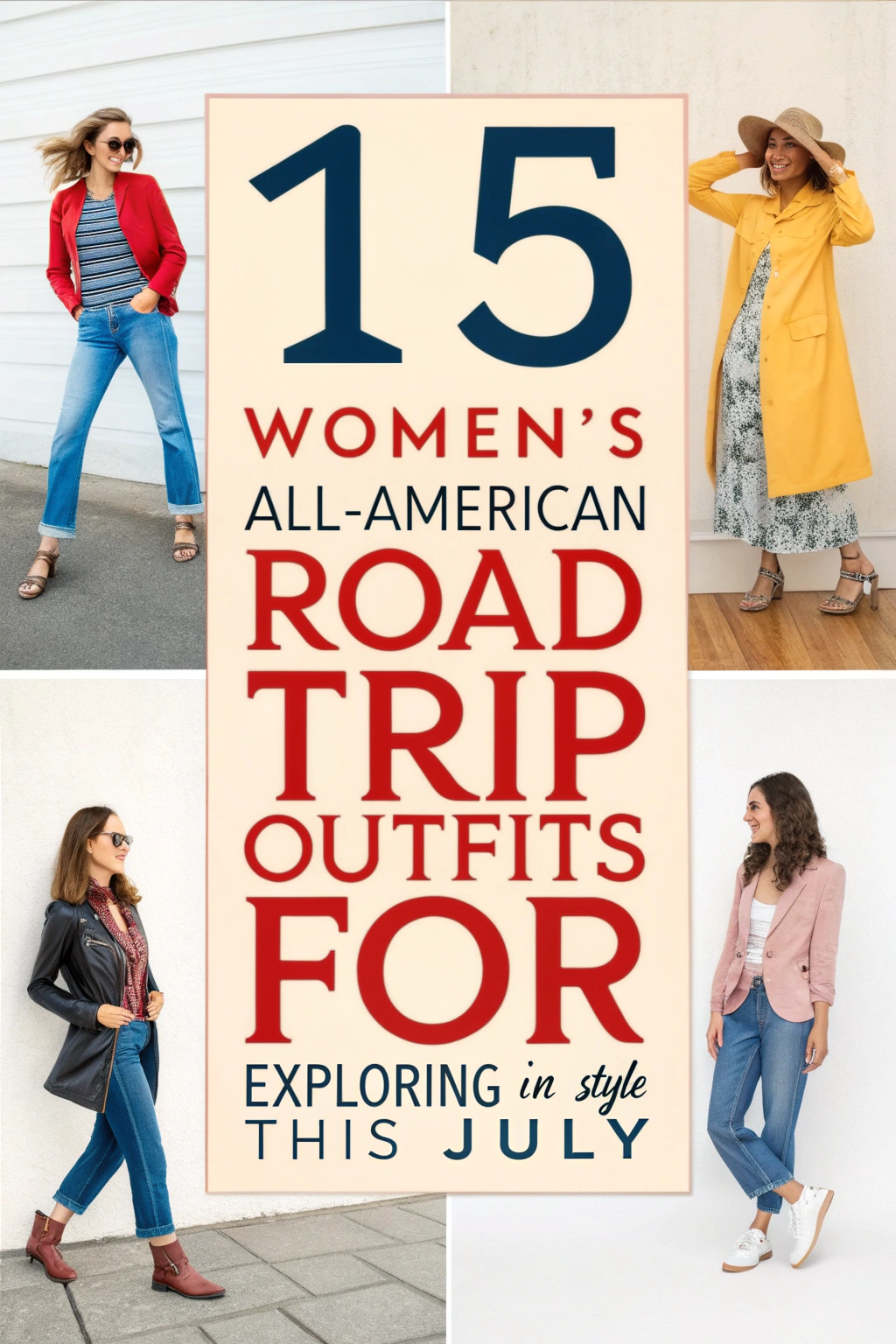 15 Women's All-American Road Trip Outfits for Exploring in Style This July