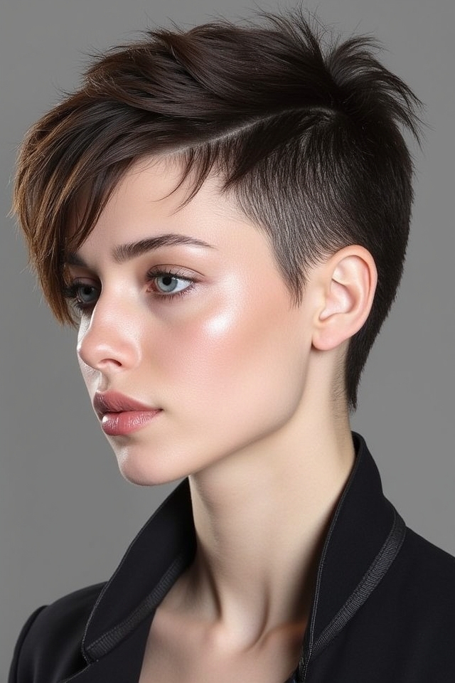 asymmetrical choppy textured layers