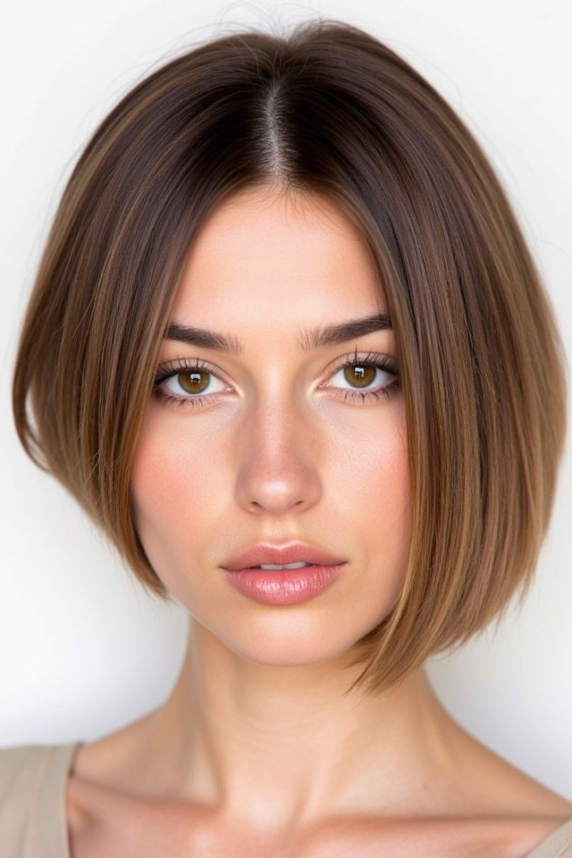 blunt collarbone oval hairstyle