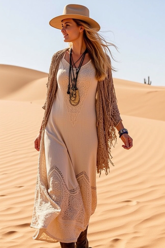 boho desert maxi adventure
