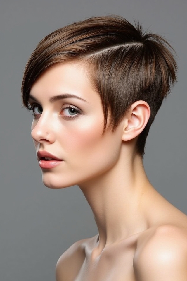 bold asymmetrical uneven cut