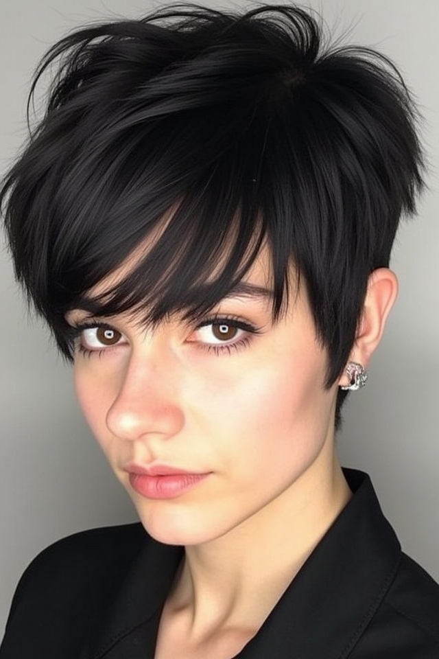 bold bangs wolf cut