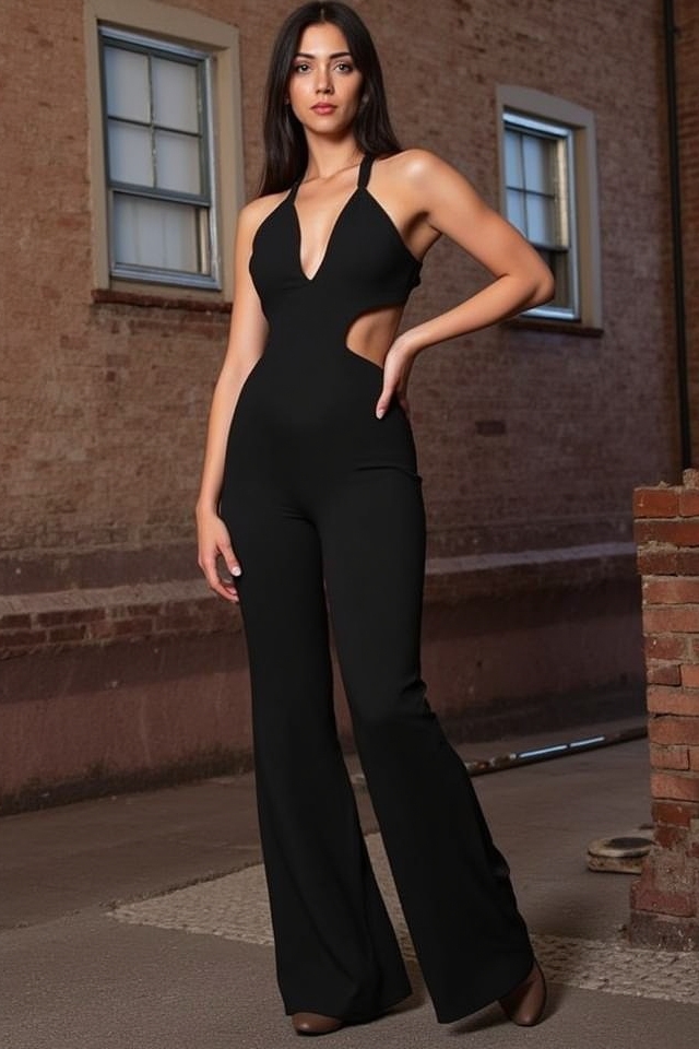 bold cutout jumpsuit vegas