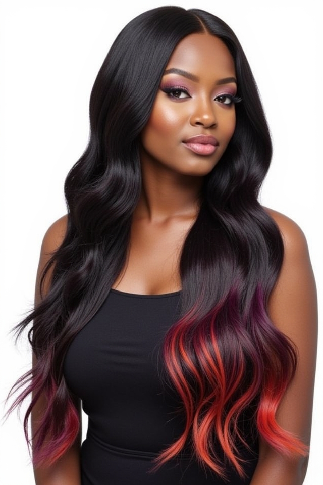 bold lengthy dramatic weaves