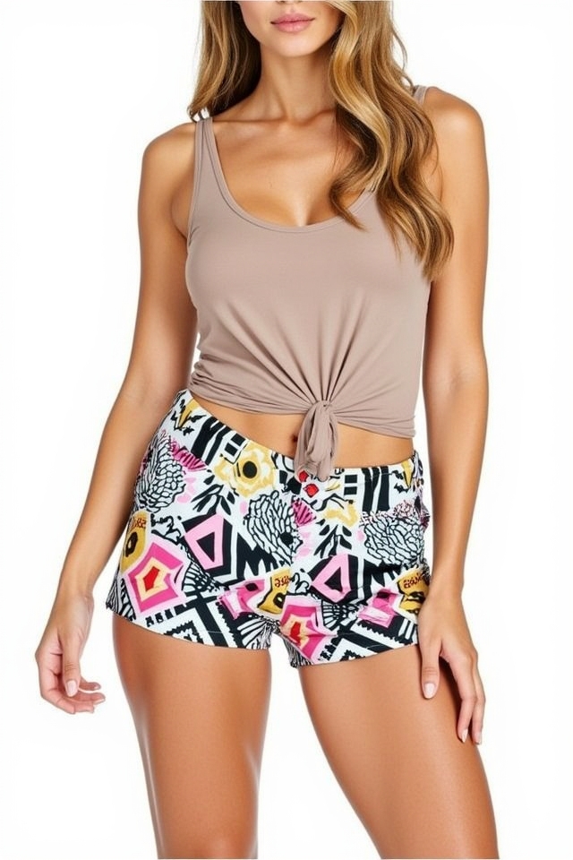 bold prints solid top