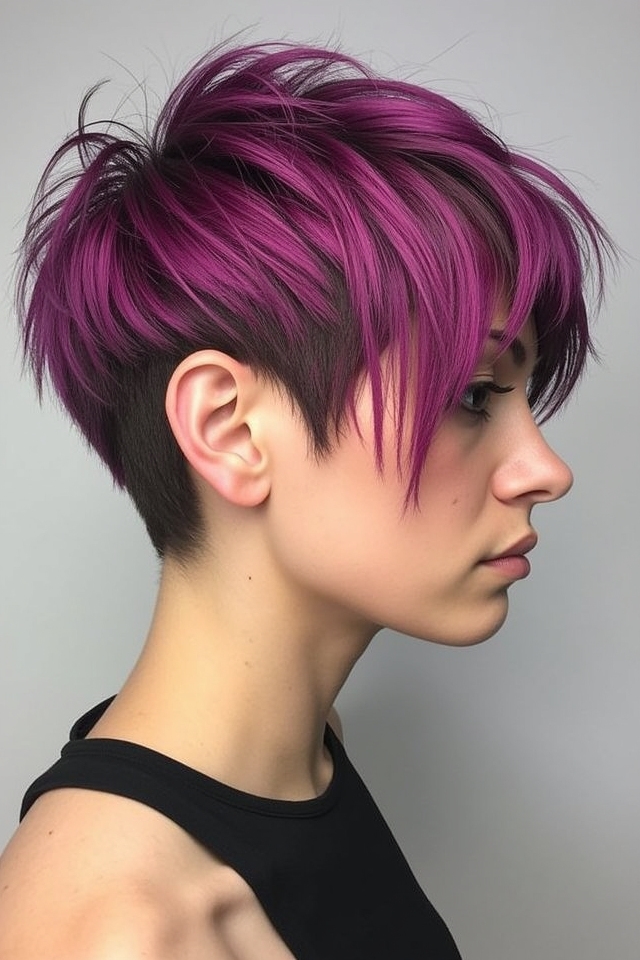 bold short wolf cut