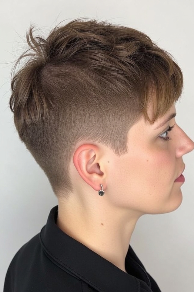 bold textured pixie hairstyle