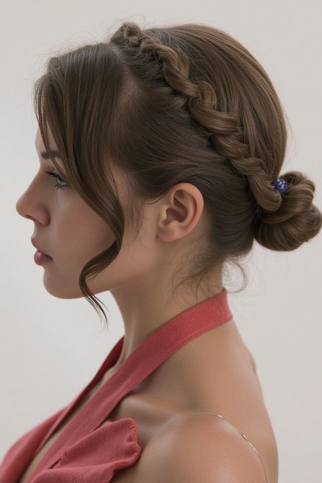 braided buns for dance