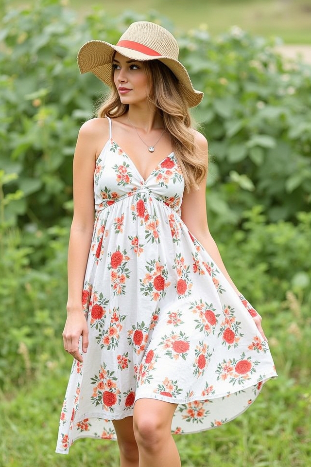 breezy floral sundress charm