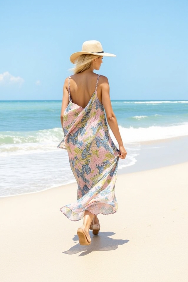 breezy flowing beach maxi