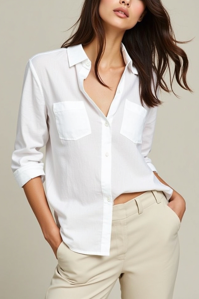 breezy linen button down outfit