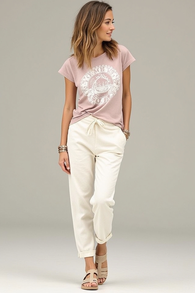 breezy linen graphic ensemble