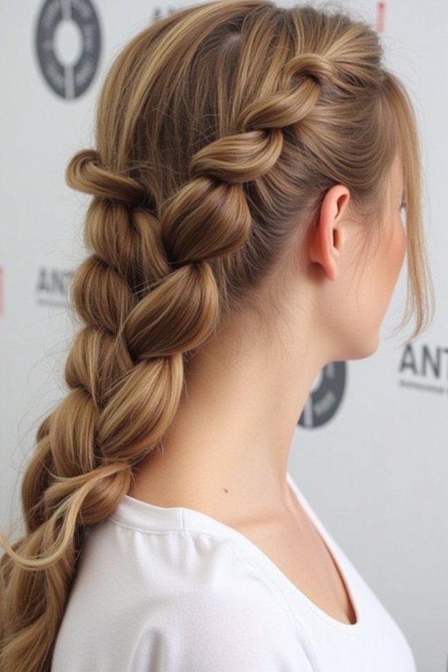 brush hair into fishtail