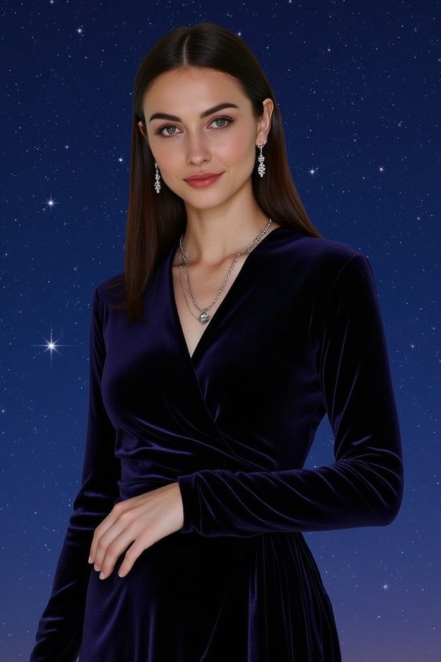 celestial velvet wrap elegance