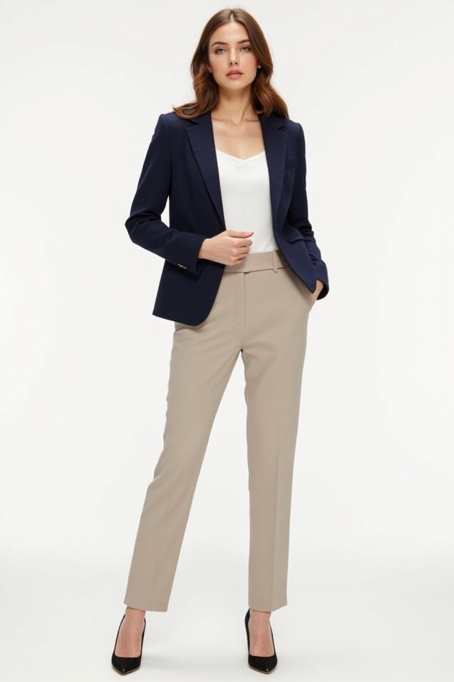 chic blazer trousers combo
