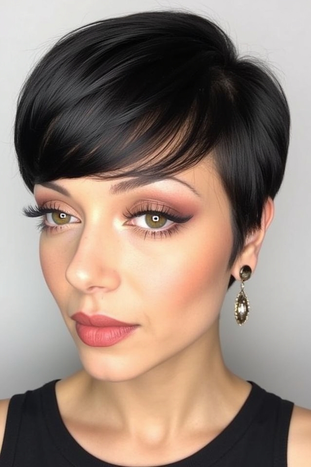 chic sew in pixie style