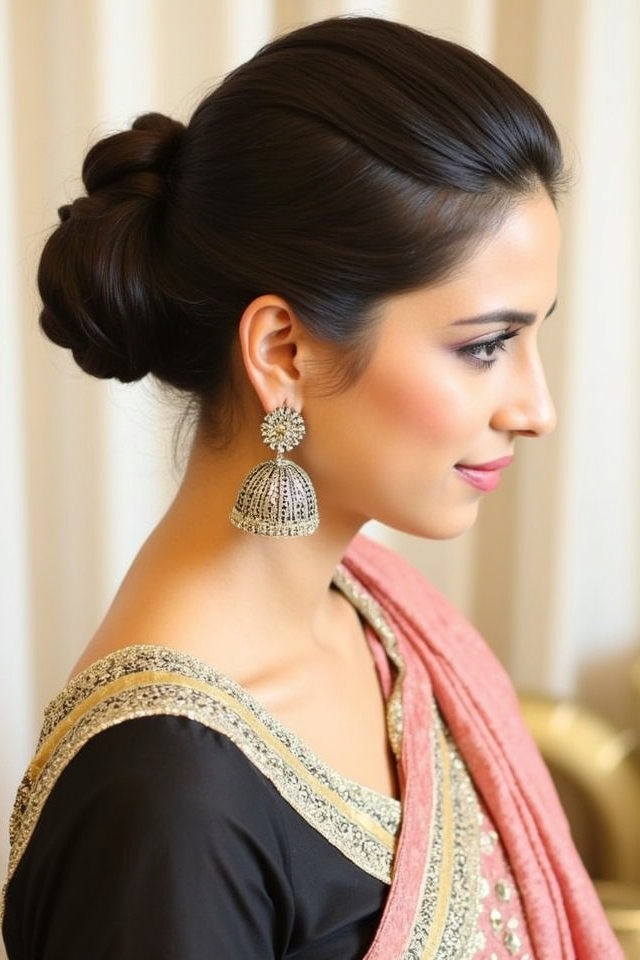 chic top knot earrings