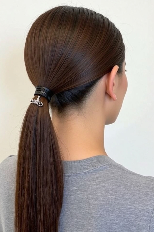 chic versatile sleek ponytail