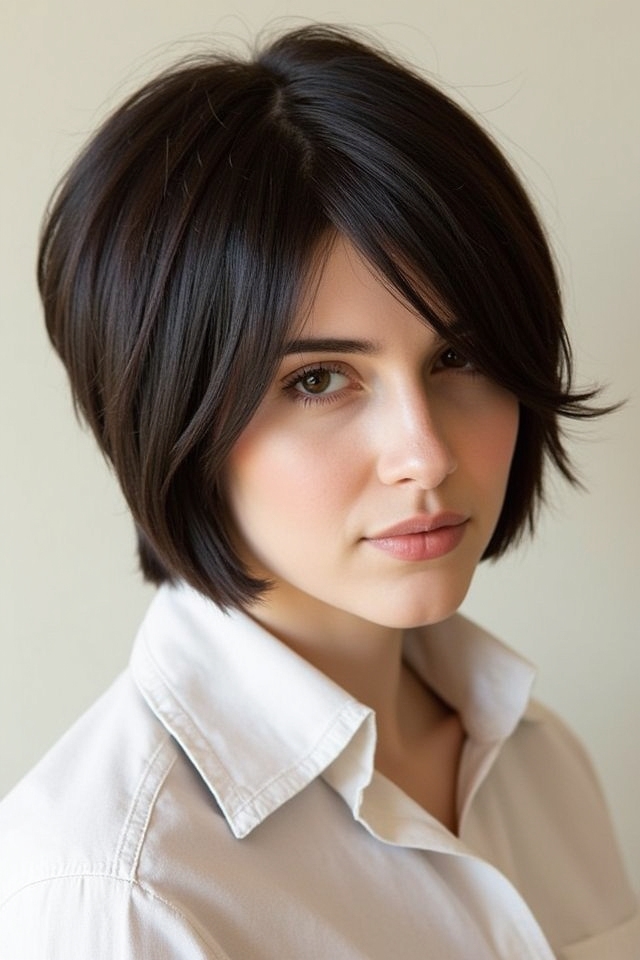 classic shoulder length oval