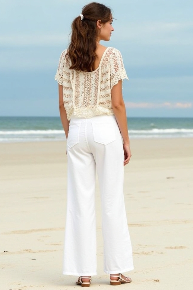 classic white boho ensemble