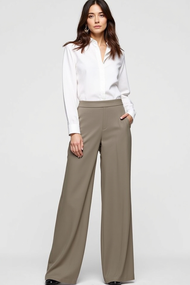 classic white shirt ensemble