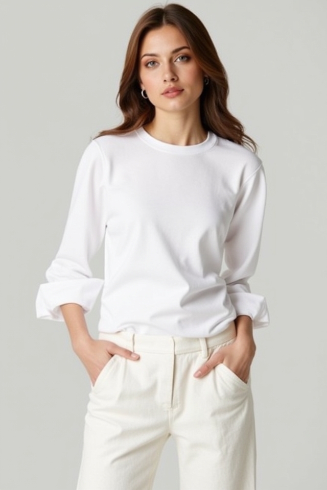 classic white tee outfit