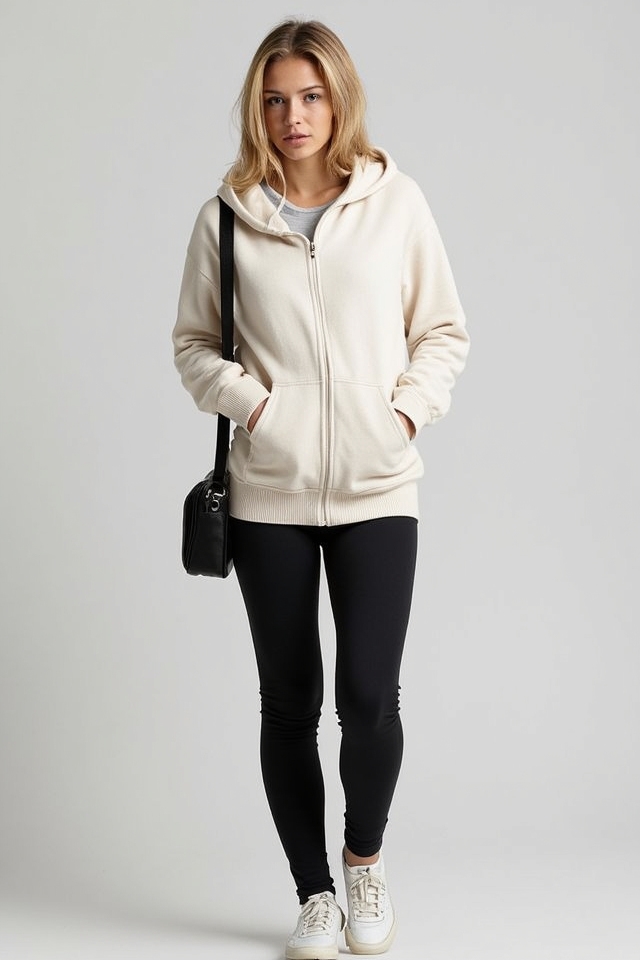 cozy hoodie stretchy leggings