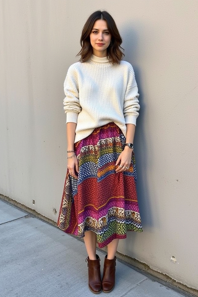 cozy oversized sweater ensemble