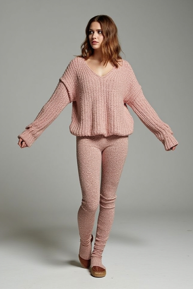 cozy oversized sweater set
