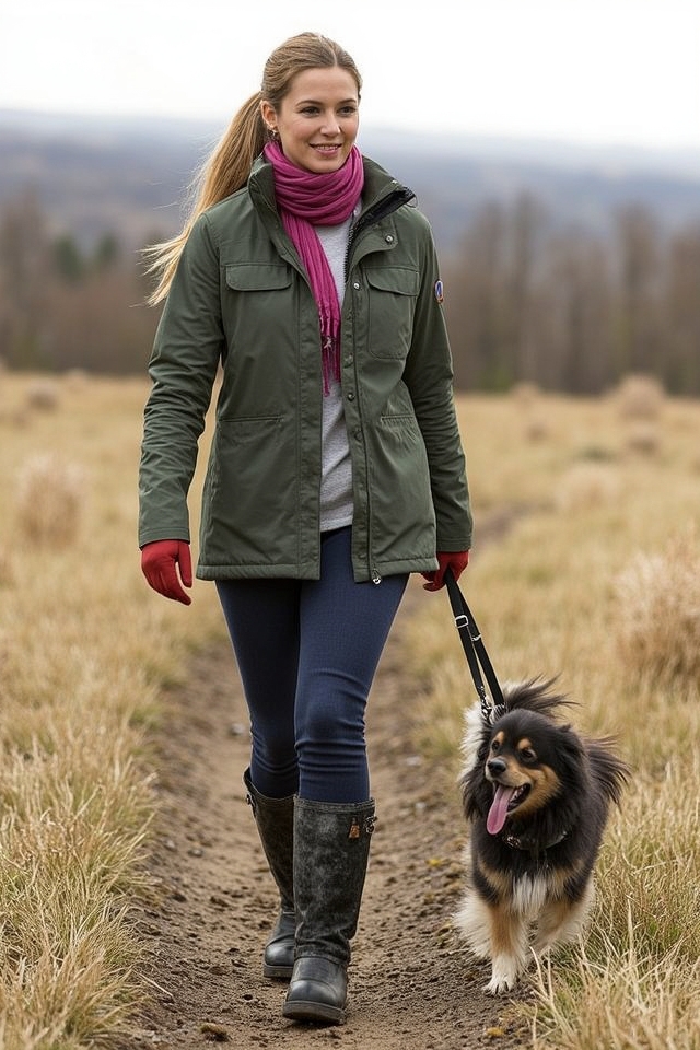 cozy waterproof walking layers