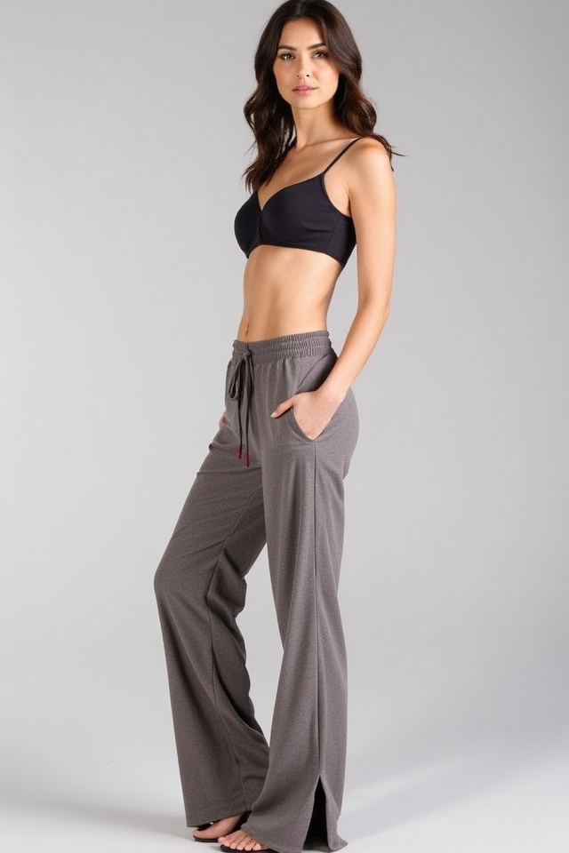 cropped top palazzo outfit
