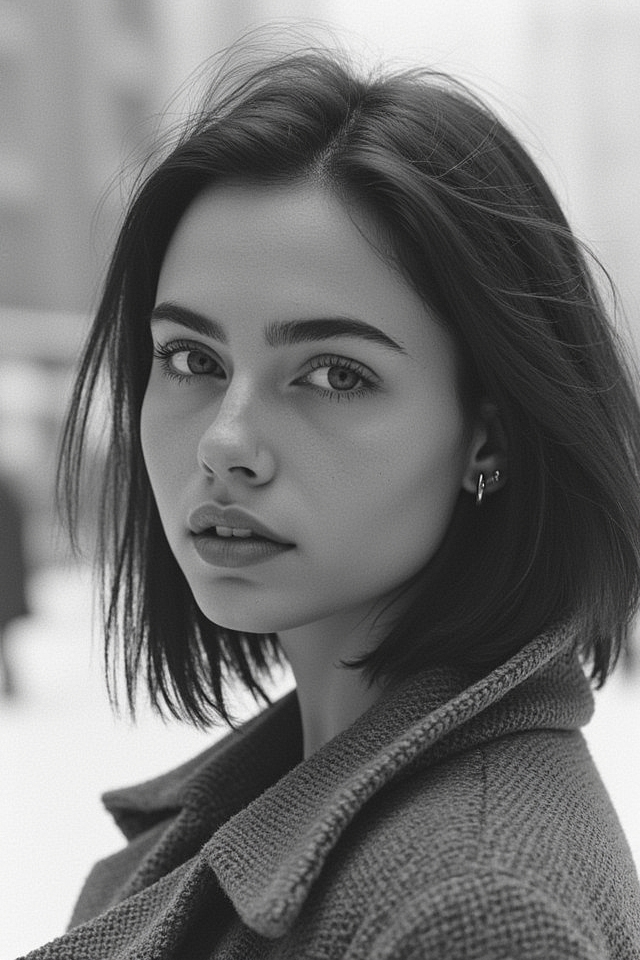 deep winter monochrome elegance