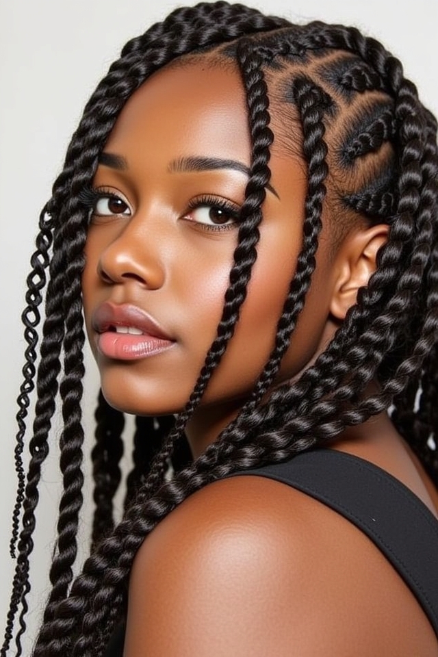 double zig zag twists