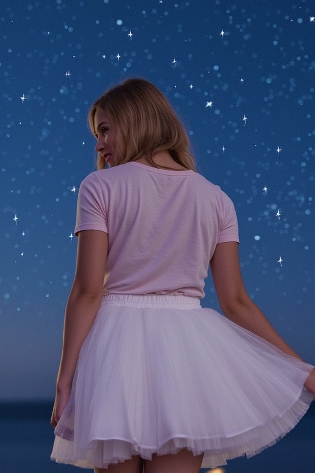 dreamy tulle tee ensemble