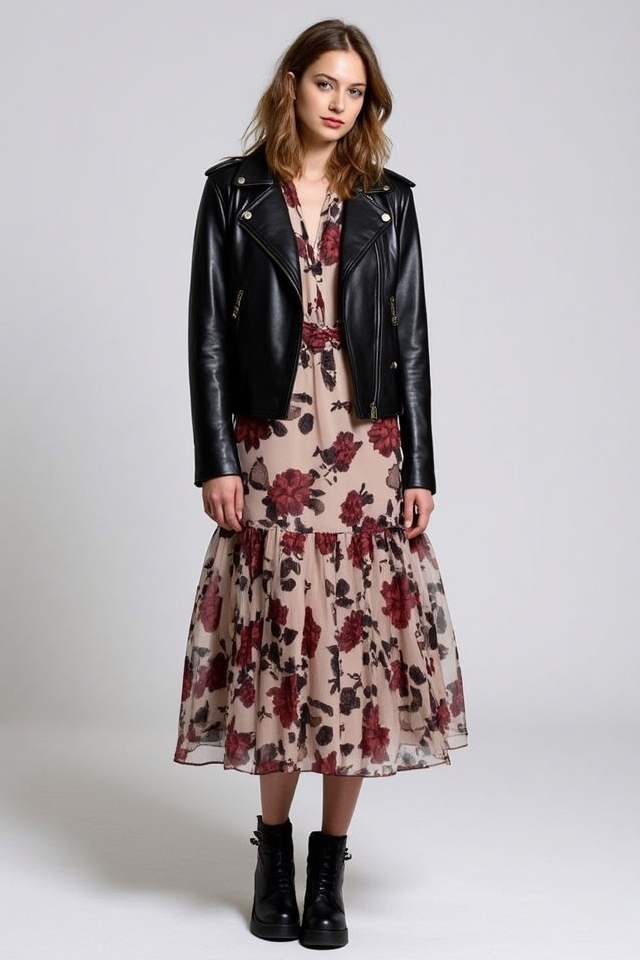 edgy leather jacket pairing