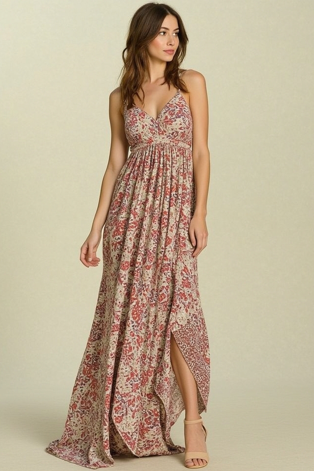 effortless boho maxi dress