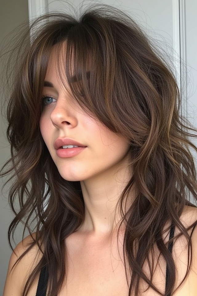effortless grungy bedhead waves