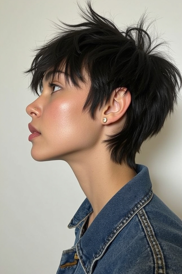 effortless messy wolf cut