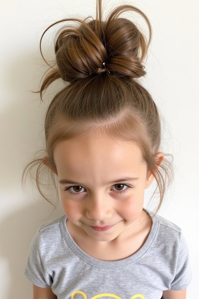 effortless playful messy bun