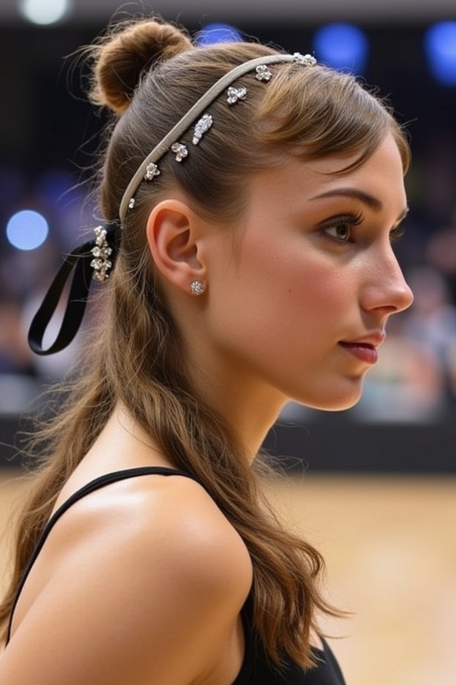 elegant half up half down style