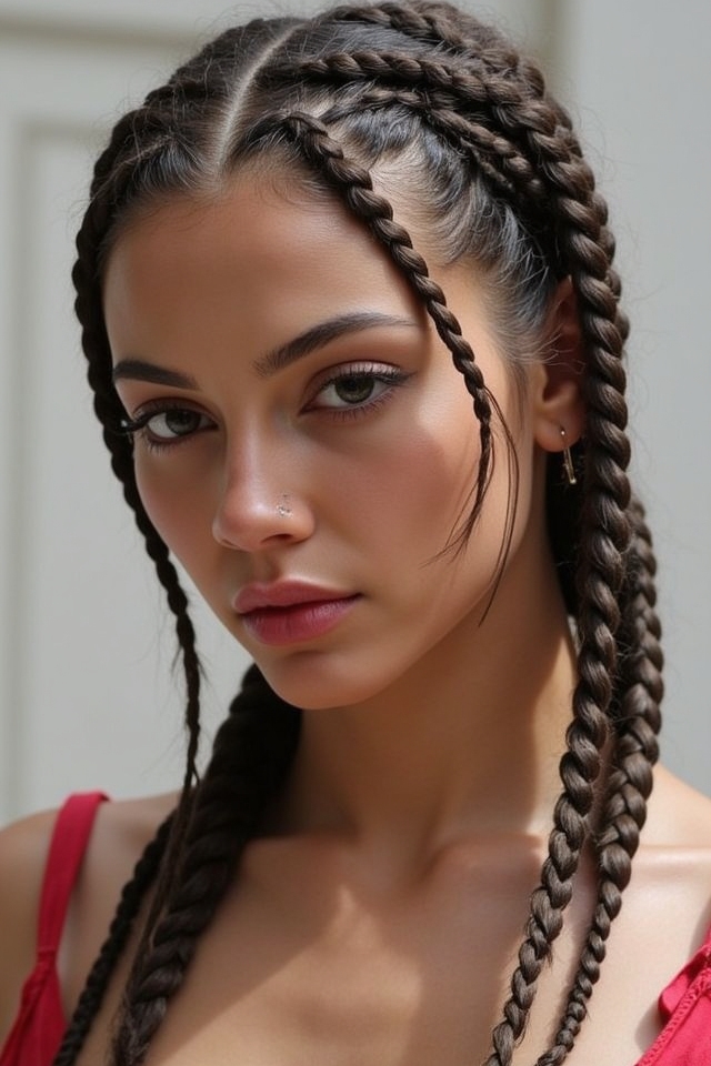 elegant intricate cultural braids