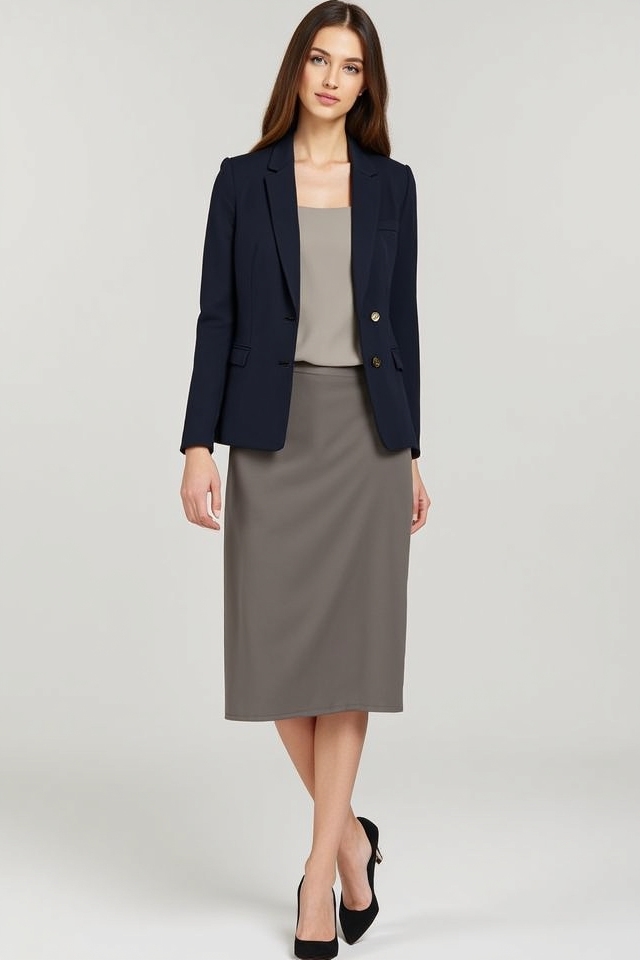 elegant neutral midi dress