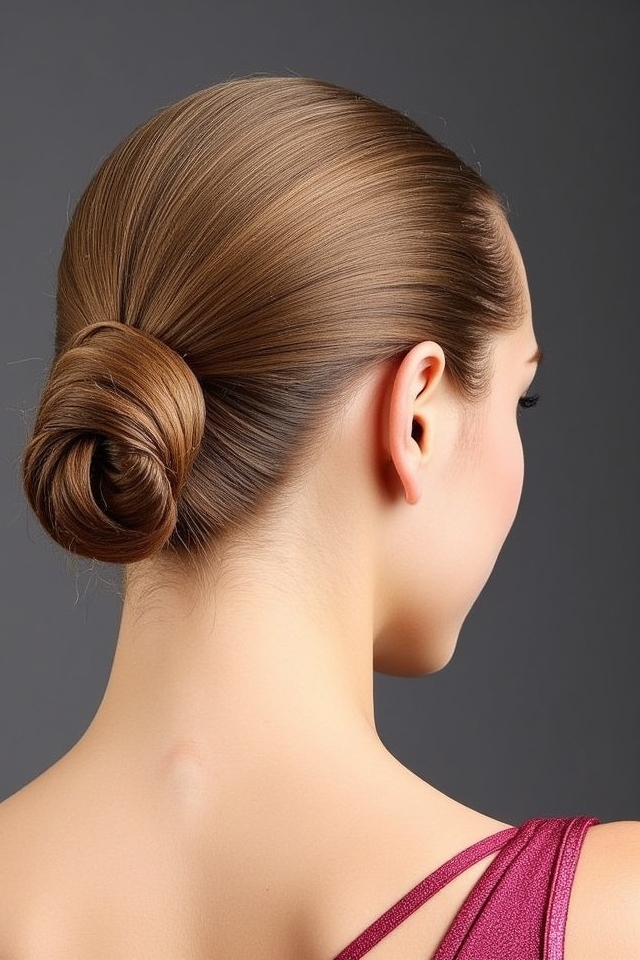 elegant polished sleek bun