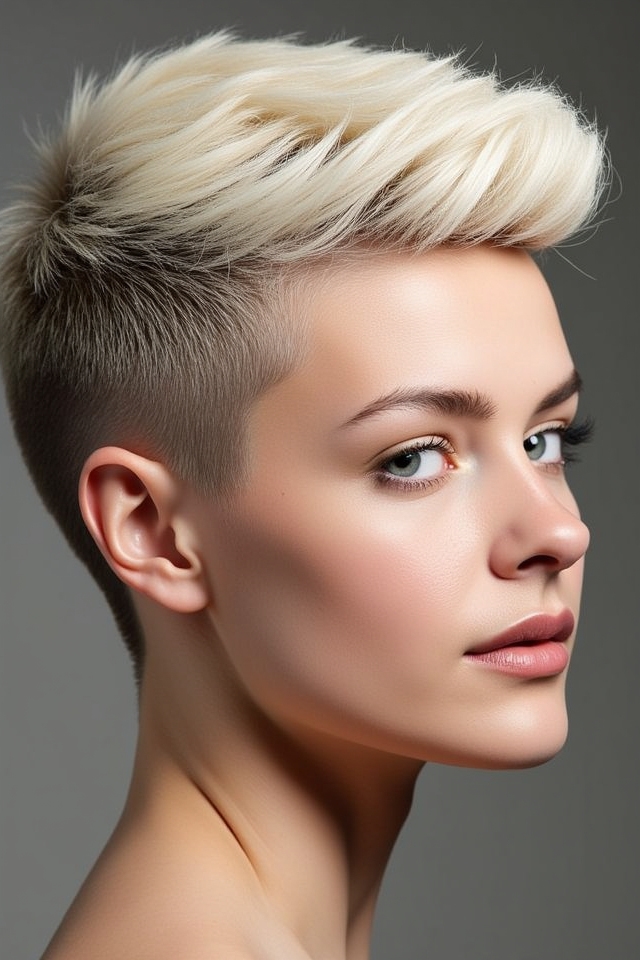 empowering bold buzz cut