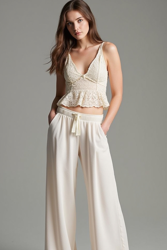 ethereal lace flowy outfit